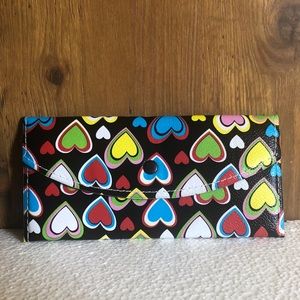 New Black & Multicolor Heart Wallet